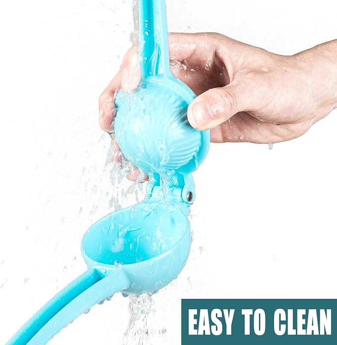 Y-ME Manual Juicer Citrus Lemon Squeezer, Fruit Juicer Lime Press Metal, Professional Hand Juicer Kitchen Tool(Skyblue）