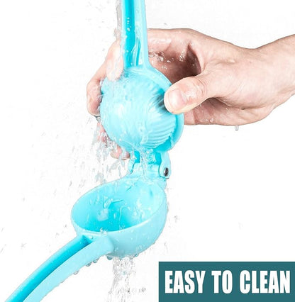 Y-ME Manual Juicer Citrus Lemon Squeezer, Fruit Juicer Lime Press Metal, Professional Hand Juicer Kitchen Tool(Skyblue）