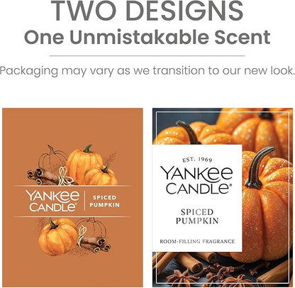 Yankee Candle Small Tumbler Scented Candle with up to 40 Hour Burn Time, Premium Plant Wax Blend for Consistent Burn, 4.3 oz Tumbler Candle with Room Filling Fragrance, Spiced Pumpkin