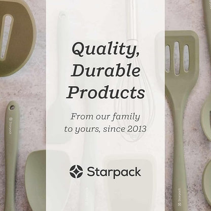 Starpack 'Winning Serve' XL Premium Silicone Serving Spoon (13.5") - Large Silicone Spoon for Cooking High Heat Resistant to 600°F - LFGB Grade Nonstick Mixing Spoons - Large Rubber Serving Spoons