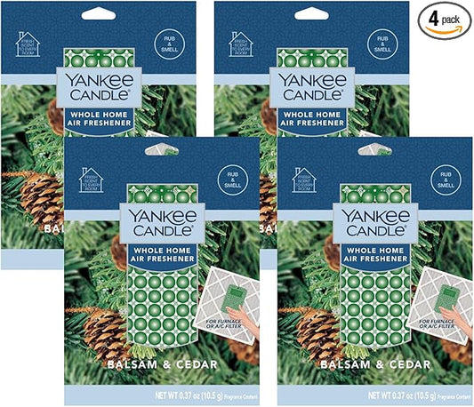Yankee Candle Balsam Cedar Whole Home Air Freshener (Pack of 4)