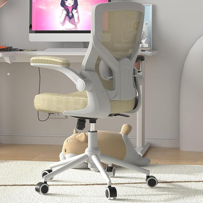 Office Chair, High Back Desk Chair Adjustable Height and Ergonomic Design Home Office Computer Chair Executive Lumbar Support Padded Flip-up Armrest