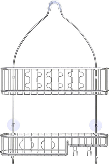 Simple Houseware Stainless Steel Bathroom Hanging Shower Head Caddy Organizer (26 x 16 x 5.5 inches)