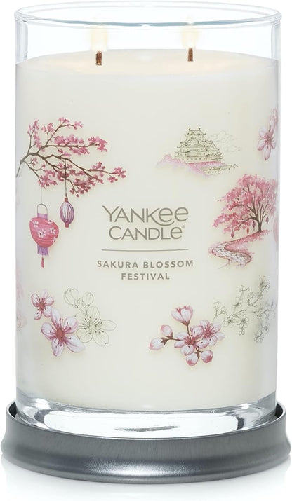 Yankee Candle Sakura Blossom Festival Scented Signature 20oz Large Tumbler 2-Wick Candle Over 60 Hours of Burn Time