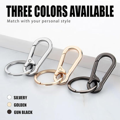 Wikavanli Metal Keychains Keyring Key Chain Ring Clip Holder Organizer for Home Car Keys Key Finder Women Men