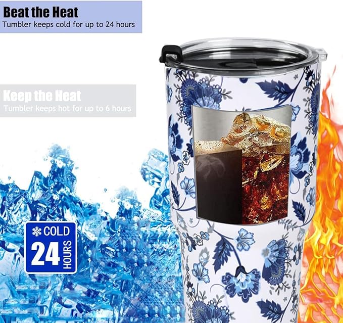 SYACOT 30oz Tumbler Double Wall Stainless Steel Vacuum Insulated Travel Mug with Splash-Proof Lid Metal Straw and Brush (Mixed Color-30oz)
