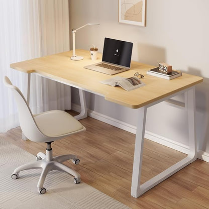 Small Computer Desk Gaming Desk 31.5 inch Modern Simple Style White Writing Study Table for Home Office Bedroom Living Room Easy Assembly