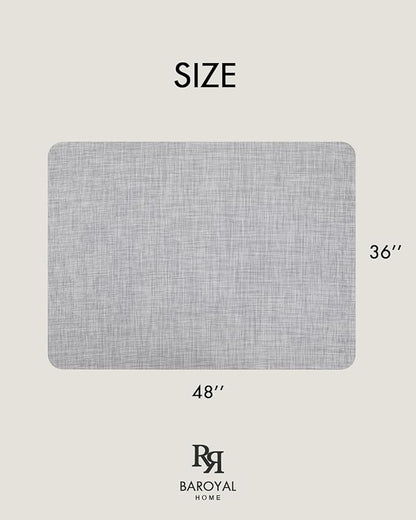 Baroyal Office Chair Mat for Hardwood Floor Under Desk Computer Rolling Chair Mat for Wood/Tile Floor Non-Slip Heavy Duty Desk Rug PVC Plastic Hard Floor Protector 36" x 48" (Mist)
