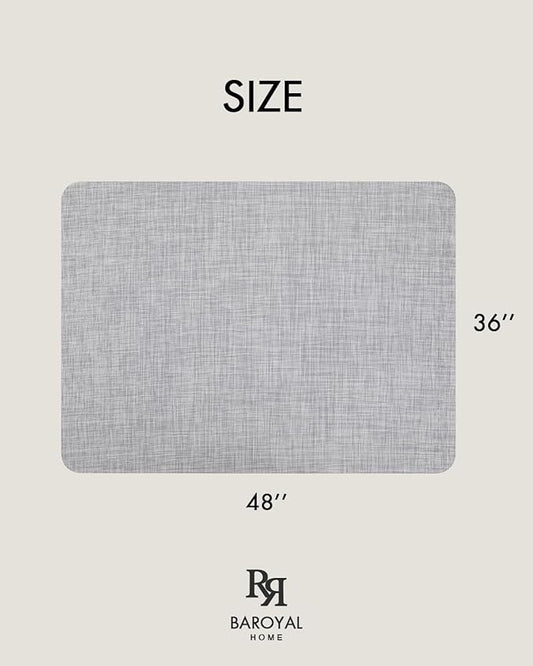 Baroyal Office Chair Mat for Hardwood Floor Under Desk Computer Rolling Chair Mat for Wood/Tile Floor Non-Slip Heavy Duty Desk Rug PVC Plastic Hard Floor Protector 36" x 48" (Mist)