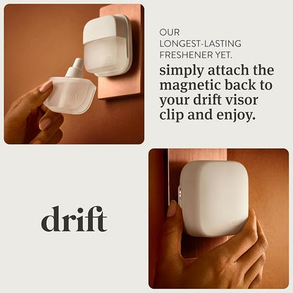 Drift Home Scent Diffuser Starter Kit - Plug in Adjustable Electric Aroma Diffuser for Home, Bedroom & Bathroom – Long Lasting Clean Fragrance, Non-Toxic, Pet Safe Freshener - Strawberry Shortcake