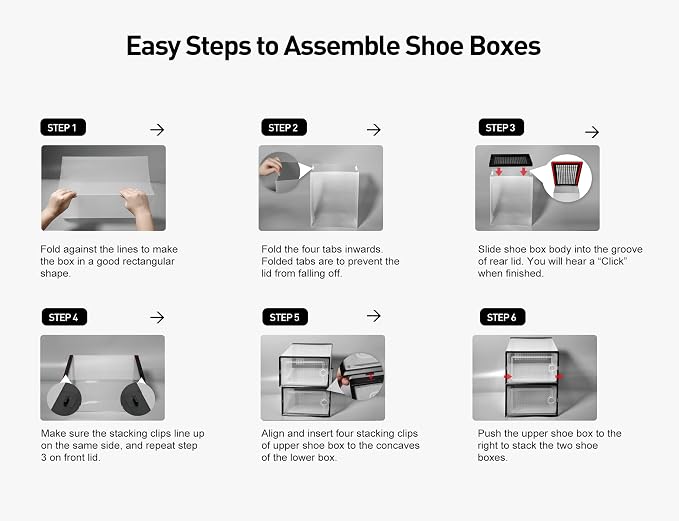 Kuject X-Large Shoe Storage Boxes Organizers Clear Plastic Stackable 12 Pack, Shoe Rack & Holder Substitute, Sneaker Containers, Toy Storage Organizer Bins for Entryway, Closet, Under Bed, Blue