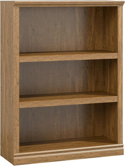 43 in Tall Bookcase, 3-Tier Bookshelf Open Storage, 33 inch Wide Floor Standing Indoor Furniture, Book Cases for Home School Library Office Bedroom Kids, Vintage Oak 3 Tiers