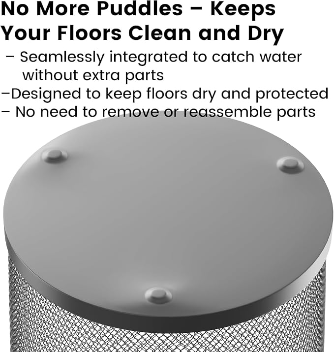 19.5" H Mesh Umbrella Stand - Ventilated Mesh Umbrella Holder for Entryway - Extra Capacity Storage for Umbrellas Canes & More - Freestanding Indoor Organizer 10.4" L x 10.4" W x 19.5" H - 3P Black