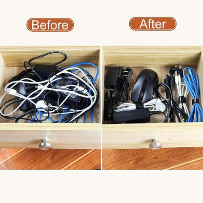 MVYC 150PCS 8 Inch Cable Ties Reusable Multi-Purpose Wire Ties Cord Organizer Adjustable Cable Management 5 Colors