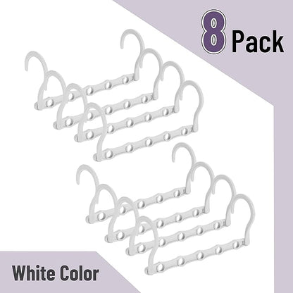 Mr. Pen- Space Saving Hangers, 8 pcs, 360° Rotating Hooks, Magic Cascading Hanger Organizer with 5 Enclosed Slots, Closet Organizers and Storage for Clothes, College Dorm Room Essentials