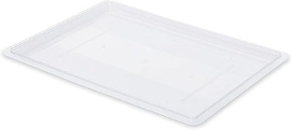 Rubbermaid Commercial Products Food Storage Box Lid for 8.5, 12.5, 16.5, and 21.5 Gallon Sizes, Clear (FG330200CLR) (Pack of 3)