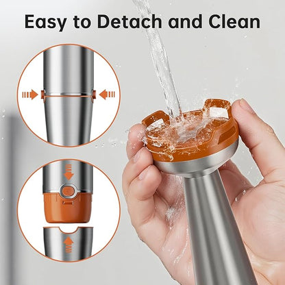 Turelar Immersion Blender Handheld Corded Hand Blenders Set 1100W, Trigger Variable Speed 5 in 1 Stick Emulsifier with Chopper, Whisk and Frother for Soup, Baby Food and Smoothies, Orange