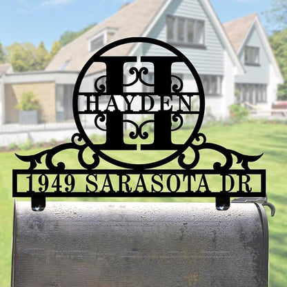 Address Plaque for Mailbox,Personalized Mailbox Topper Address Sign,Mailbox Plaques with House Number,Custom Address Sign,Personalized Decorative Mailbox Sign