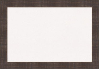 Amanti Art White Cork Board for Wall, 14x20 Vision Board with Brown Wood Frame, Small Corkboard Office Decor for Home Organization, Country Rustic Corkboard Pinboard to Display Items for Home