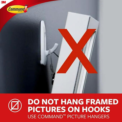 3M Command HOM18SES Decorative Key Rail, 8w x 1 1/2d x 2 1/8h, Black/Silver, 4 Hooks/Pack