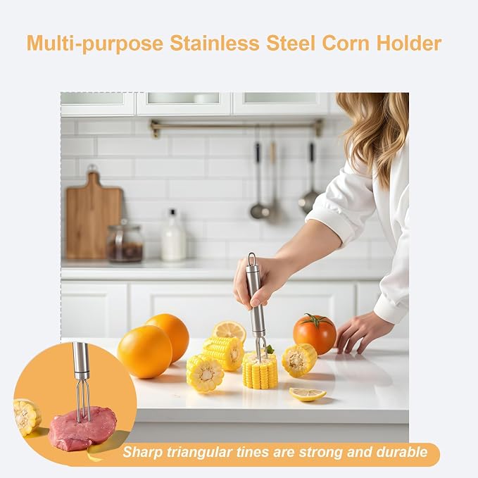 HKFALDRR (3Pcs) Corn Cob Peeler, Corn Stripper, Corn Holder, Corn Peeler for Corn on the Cob, Corn Cob Stripper Tool, Efficient Design Perfect for Dining Enthusiasts