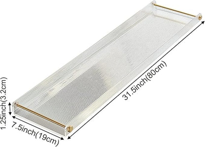 Acrylic Bathtub Tray, NEWRAIN Luxury Bath Caddy Tub Table,Unique House Warming Gifts, New Home, Anniversary and Wedding Gifts for Couple, Bathroom Accessories for Spa or Reading Lite Style
