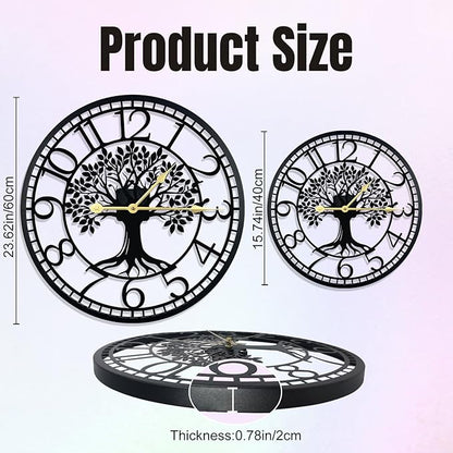 Big Wall Clock - Wall Clocks for Living Room Decor, Quiet and No Ticking Suitable for Wall Decor, Living Room Decoration, Kitchen Decoration