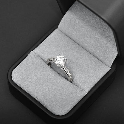 Oirlv Premium Leather Ring Box Small Black Ring Gift Box Proposal Wedding Engagement