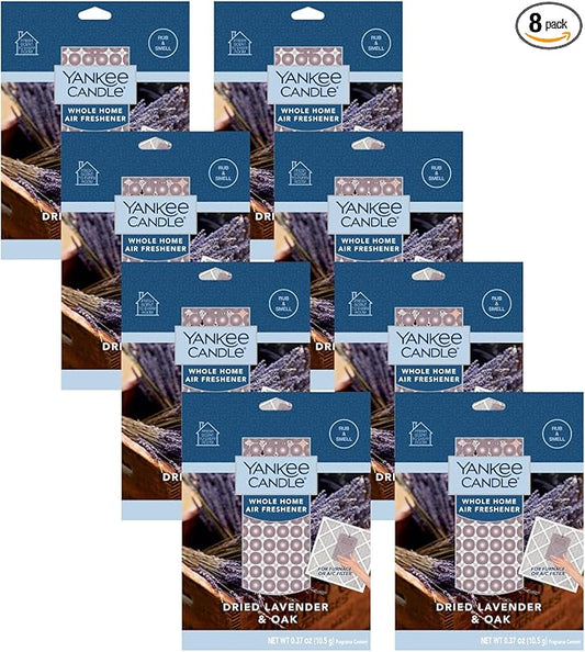 Yankee Candle Dried Lavender & Oak Whole Home Air Freshener (Pack of 8)