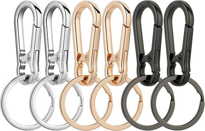 Wikavanli Metal Keychains Keyring Key Chain Ring Clip Holder Organizer for Home Car Keys Key Finder Women Men