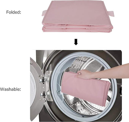 GRANNY SAYS 3-Shelf Hanging Closet Organizer, Collapsible Closet Hanging Shelves, Nursery Hanging Organizer, Pink, 29 ½" H X 12" W X 12" D, 1-Pack