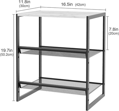 Garden 4 you 3 Tiers Narrow Shoe Rack,Small Space Freestanding Shoe Storage Organizer with White Wooden Tabletop,Adjustable Metal Shelf Stackable Shoe Shelf for Entryway Hallway Living Room Closet