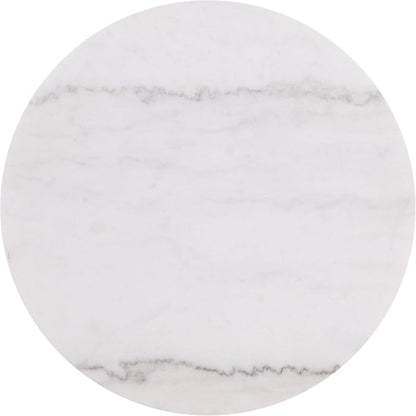 Coaster Home Furnishings - Jason - Wood and Metal - 2-Piece Coffee Table Set with Marble Tops, Reeded Drum Bases, and Gold Ring Accents - Living Room - Greige and White Marble - 711418-S2