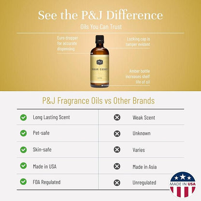 P&J Fragrance Oil - Sugar Cookie Scent, 100ml