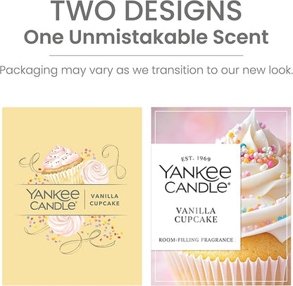 Yankee Candle Large Tumbler Scented Candle with up to 80 Hour Burn Time, Premium Plant Wax Blend for Consistent Burn, 20 oz Tumbler Candle with Room Filling Fragrance, Vanilla Cupcake