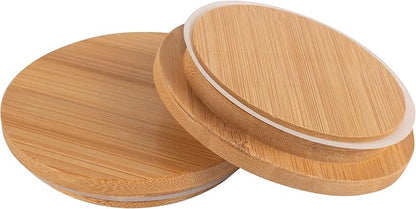 Weck Canning Jars 743-25.3 fl. oz Weck Mold Jars - Eco-Friendly Canning Jar - Storage for Food, Yogurt with Air Tight Seal and Lid - 3/4 Liter Tall Jars Set - Set of (2 Jars with Wooden Lids)