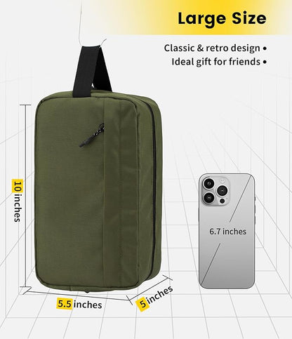 Vorspack Travel Toiletry Bag for Men - Hanging Toiletries Bag Water Resistant Travel Bag for Toiletries Accessories