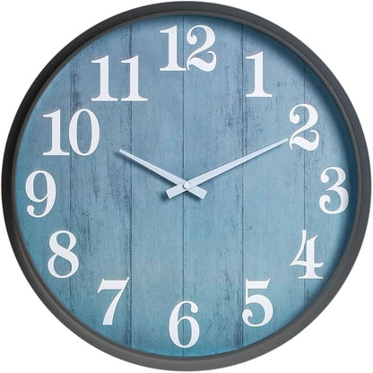 Large Outdoor Indoor Clock Waterproof,18 Inch Waterproof Oversized Wall Clocks,Silent Movement Battery Operated for Garden Patio Pool Room Office Decorative Gifts
