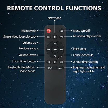Planetarium 3D Galaxy Projector, Built-in 60 Scene Modes, with Bluetooth Speaker & Remote Control, Star Projector Light for Living Room Bedroom, forr Gifts for Kids, Adult（Robot Dog Black）