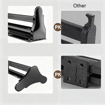 Pull Out Clothes Hanger Rail for Closet, Adjustable Heavy Duty Steel Clothes Storage Hanger Rack Bar for Pants Coats (392mm/15.4inch)