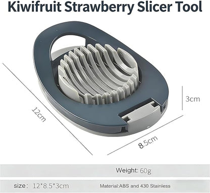 2pcs Egg Slicer for Boiled Eggs, Kiwifruit Strawberry Cutter with Stainless Steel Wire