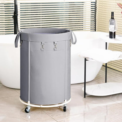 150L Large Capacity Rolling Laundry Basket Hamper with Wheels, Clothes hamper and Removable Bag for Home, Laundry Room, Bedroom, Bathroom, Apartment, Dorm