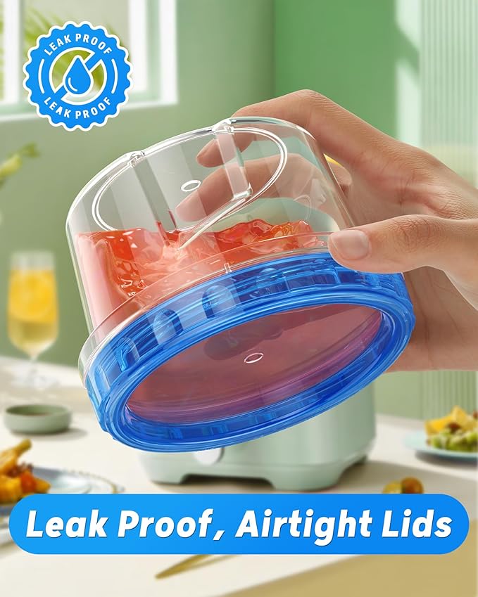 12 Pack-17oz Freezer Storage Containers, Plastic Food Storage Containers with Twist Top Lids, BPA Free and Reusable Soup Containers with Lid, Microwave and Dishwasher Safe