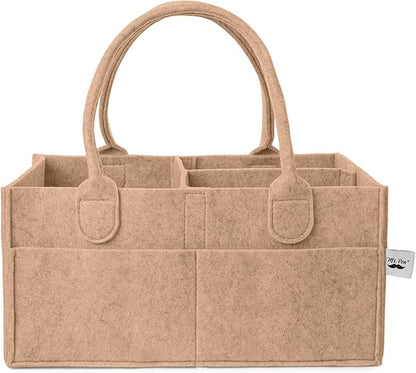 Mr. Pen- Baby Diaper Caddy Organizer, Earthy Clay, Nursery Storage Bin and Car Organizer for Diapers and Baby Wipes
