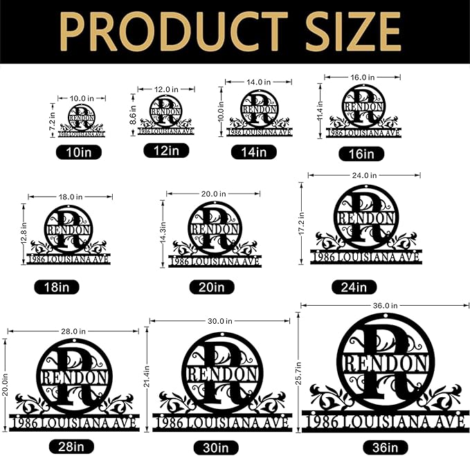 House Signs Personalized Outdoors,Home Address Signs for House,Custom House Number Sign,House Address Plaque for Outside,Custom Metal Signs Outdoor,Outdoor Wall Art,Address Signs for Yard