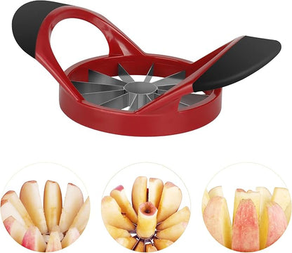 Supercenter Apple Cutter, Apple Corer and Slicer - 4.72 Inch Apple Slicer | Stainless Steel Apple Corer Tool with 12 Super Sharp Blades, lightweight Apple Slicer and Corer with Anti-slip Handle