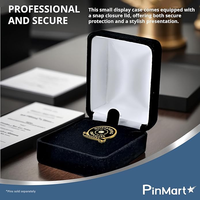 Pinmart Velour Jewelry Lapel Pin Gift Box