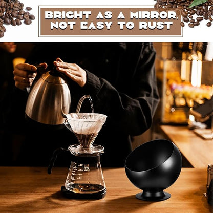 1 Pc Large Capacity Coffee Pod Holder for Countertop, Metal Capsule Organizer for Coffee Bar and Kitchen, Open Storage Bowl for Single-serve Pods (Black)