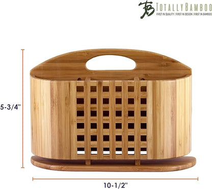 Totally Bamboo "Eco" Utensil, Flatware and Cutlery Drying Caddy for Totally Bamboo Eco Dish Drying Rack