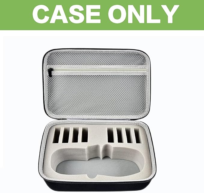 Hard EVA Carrying Case Compatible with DYMO LetraTag LT-100H Label Maker, Organizer for Label Machine & 8 Tape Refills, Shockproof Travel Storage with Mesh Pocket (Case Only)